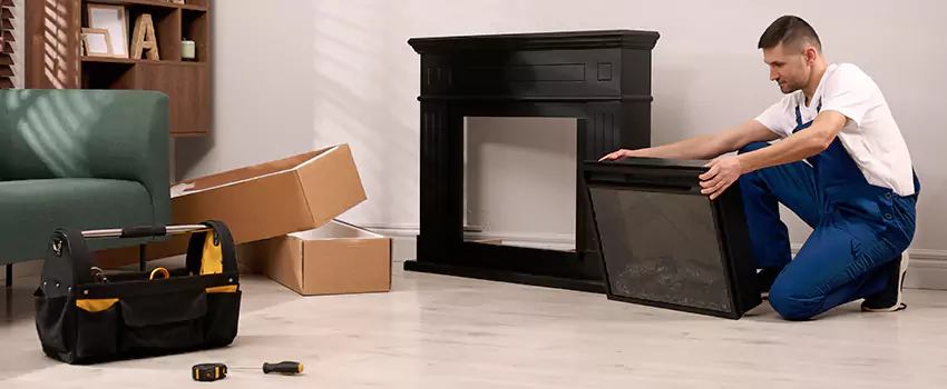 Old Rusted Metal Fireplace Repair And Replacement in Alsip, IL