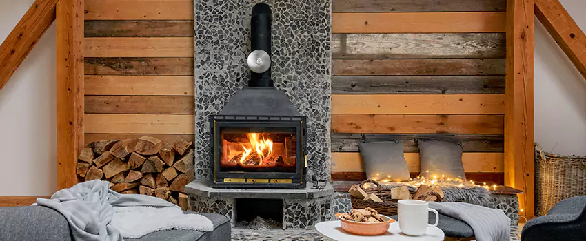 Thelin Hearth Products Direct Vent Gas Stove Fireplace Inspection in Alsip, Illinois